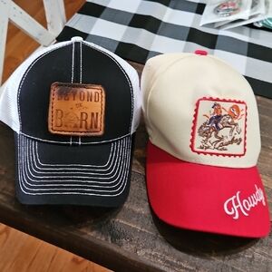 Howdy Red and Cream Cap